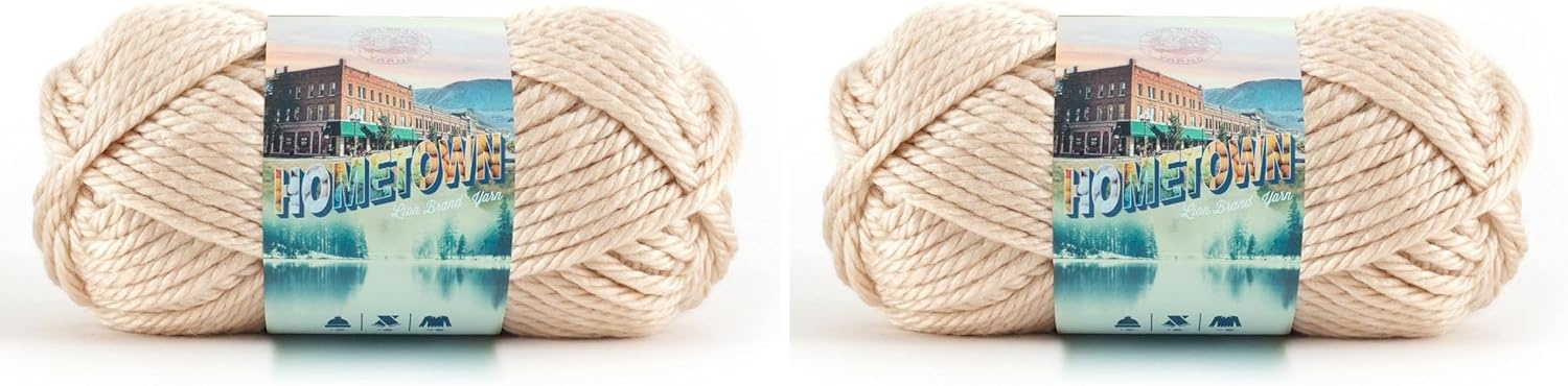 image:imageLion Brand Yarn Hometown Super Bulky Yarn 50 Shades Pack 12 SkeinsLos Angeles Tan