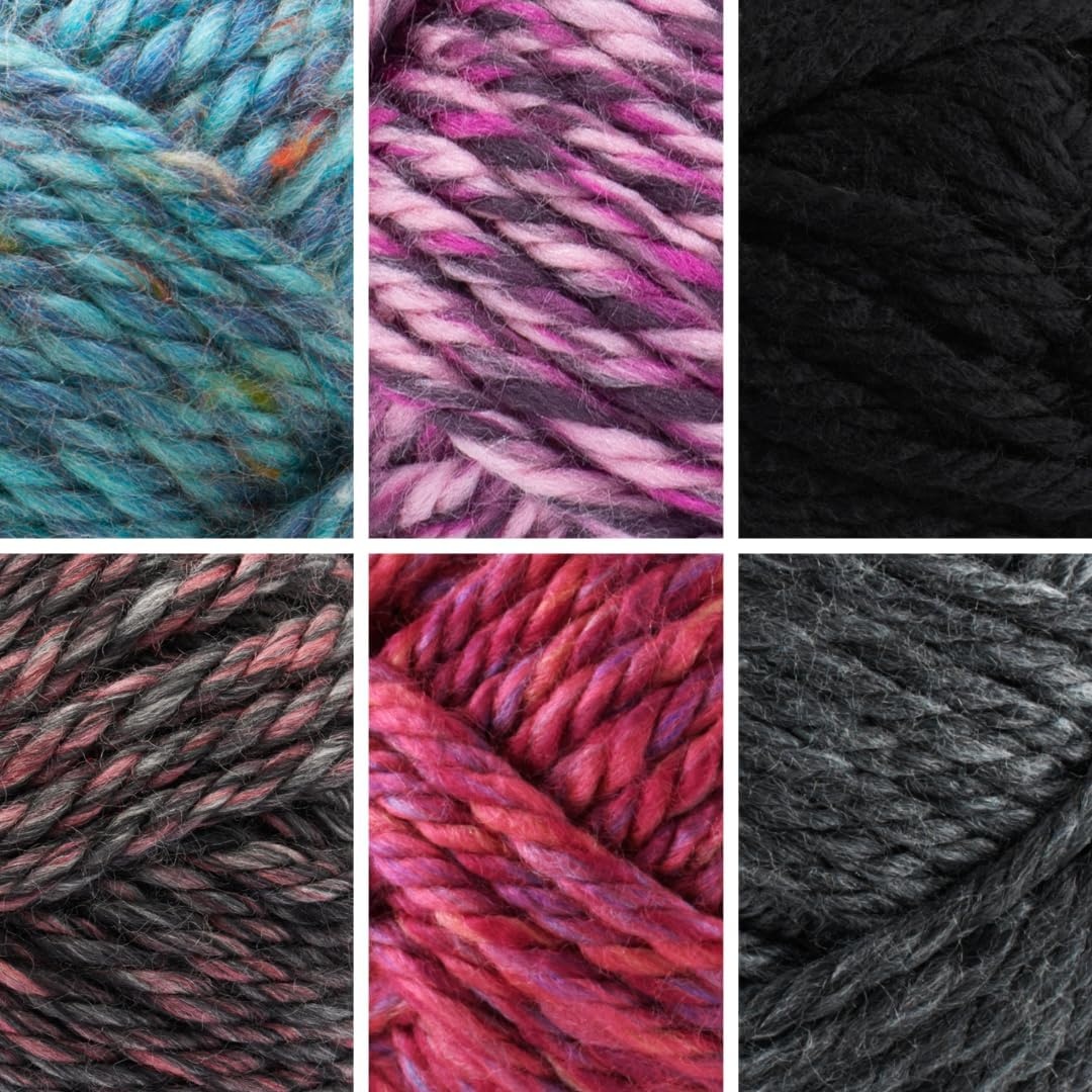 image:imageLion Brand Yarn Hometown Super Bulky Yarn 50 Shades Pack 12 SkeinsPatchwork