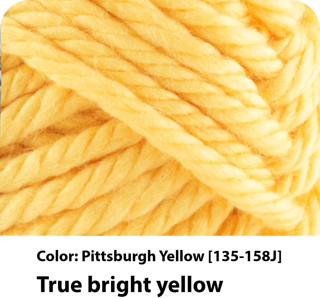 image:imageLion Brand Yarn Hometown Super Bulky Yarn 50 Shades Pack 12 SkeinsPittsburgh Yellow