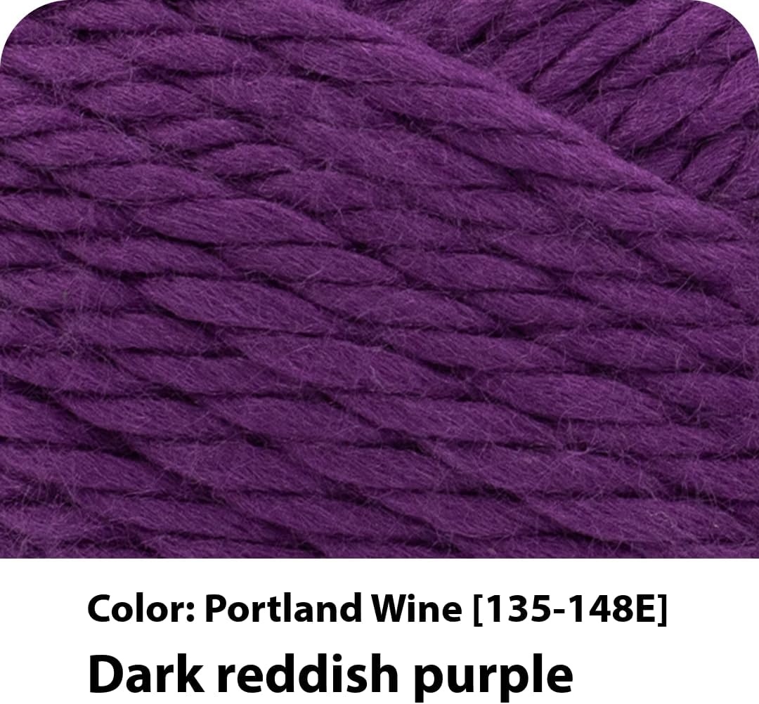 image:imageLion Brand Yarn Hometown Super Bulky Yarn 50 Shades Pack 12 SkeinsPortland Wine