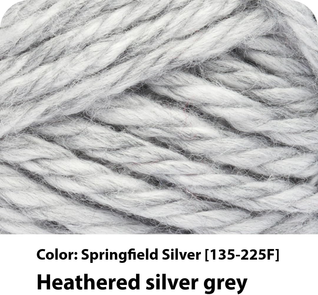 image:imageLion Brand Yarn Hometown Super Bulky Yarn 50 Shades Pack 12 SkeinsSpringfield Silver