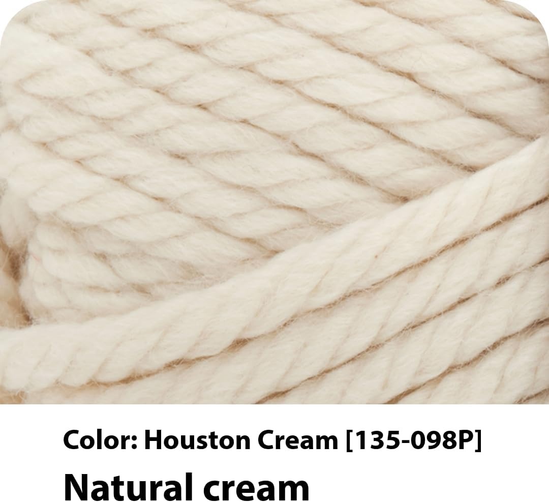 image:imageLion Brand Yarn Hometown Yarn Bulky Yarn Yarn for Knitting and Crocheting 1Pack Anchorage IceHouston Cream