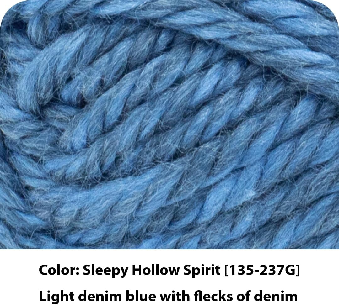 image:imageLion Brand Yarn Hometown Yarn Bulky Yarn Yarn for Knitting and Crocheting 1Pack Anchorage IceSleepy Hollow Spirit