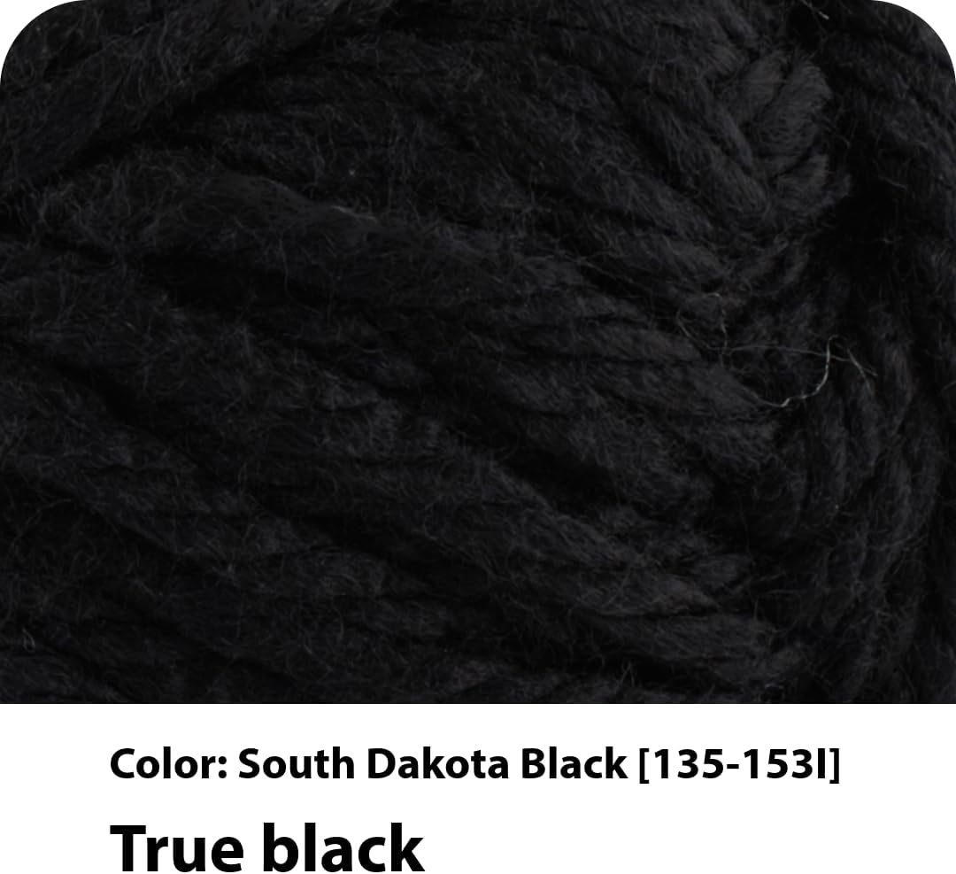 image:imageLion Brand Yarn Hometown Yarn SuperBulky Yarn for Knitting Crocheting and Crafting 1 Pack Reseda Dojo Super Bulky Acrylic Fiber for Warm Crochet Blankets Knit Winter Hats Chunky Cardigans Soft Scarves WeavingOakland Black