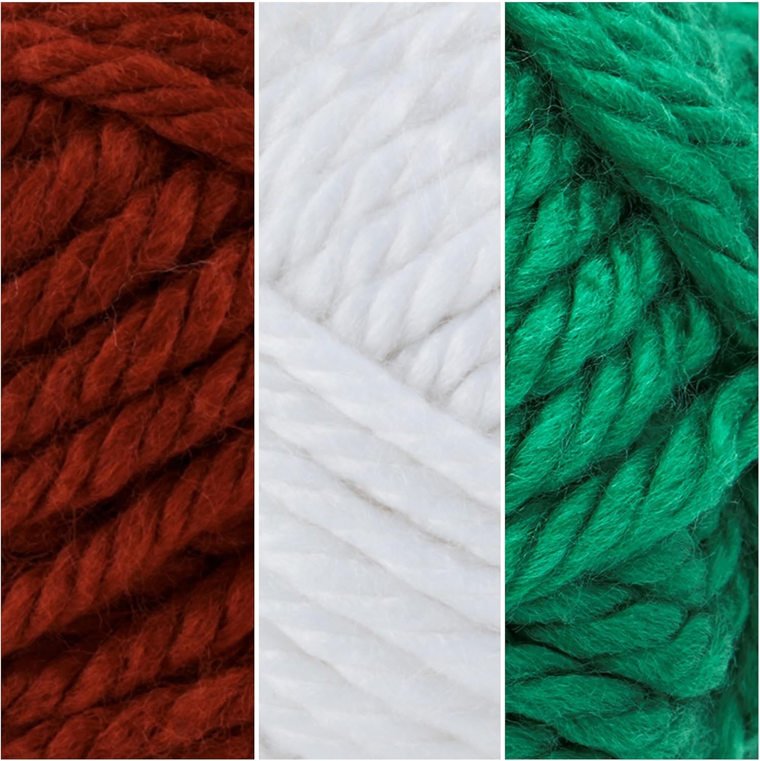 image:imageLion Brand Yarn Hometown Yarn SuperBulky Yarn for Knitting Crocheting and Crafting 1 Pack Reseda Dojo Super Bulky Acrylic Fiber for Warm Crochet Blankets Knit Winter Hats Chunky Cardigans Soft Scarves WeavingClassic Christmas