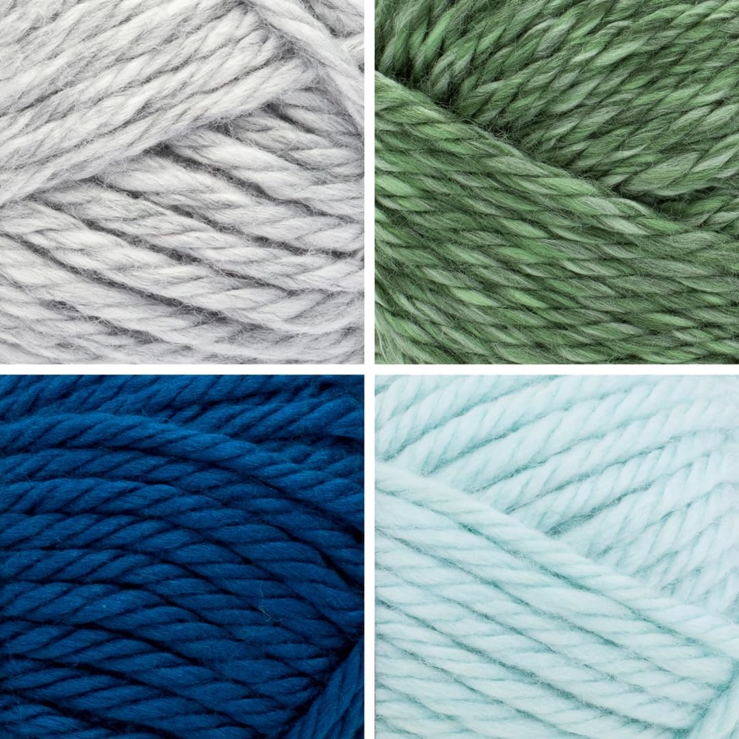 image:imageLion Brand Yarn Hometown Yarn SuperBulky Yarn for Knitting Crocheting and Crafting 1 Pack Reseda Dojo Super Bulky Acrylic Fiber for Warm Crochet Blankets Knit Winter Hats Chunky Cardigans Soft Scarves WeavingDockside