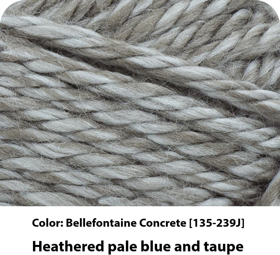 image:imageLion Brand Yarn Hometown Yarn SuperBulky Yarn for Knitting Crocheting and Crafting 1 Pack Reseda Dojo Super Bulky Acrylic Fiber for Warm Crochet Blankets Knit Winter Hats Chunky Cardigans Soft Scarves WeavingBellefontaine Concrete