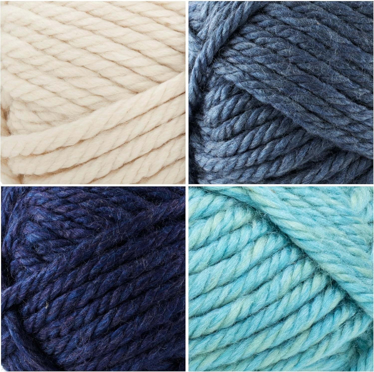 image:imageLion Brand Yarn Hometown Yarn SuperBulky Yarn for Knitting Crocheting and Crafting 1 Pack Reseda Dojo Super Bulky Acrylic Fiber for Warm Crochet Blankets Knit Winter Hats Chunky Cardigans Soft Scarves WeavingCoastal Calm