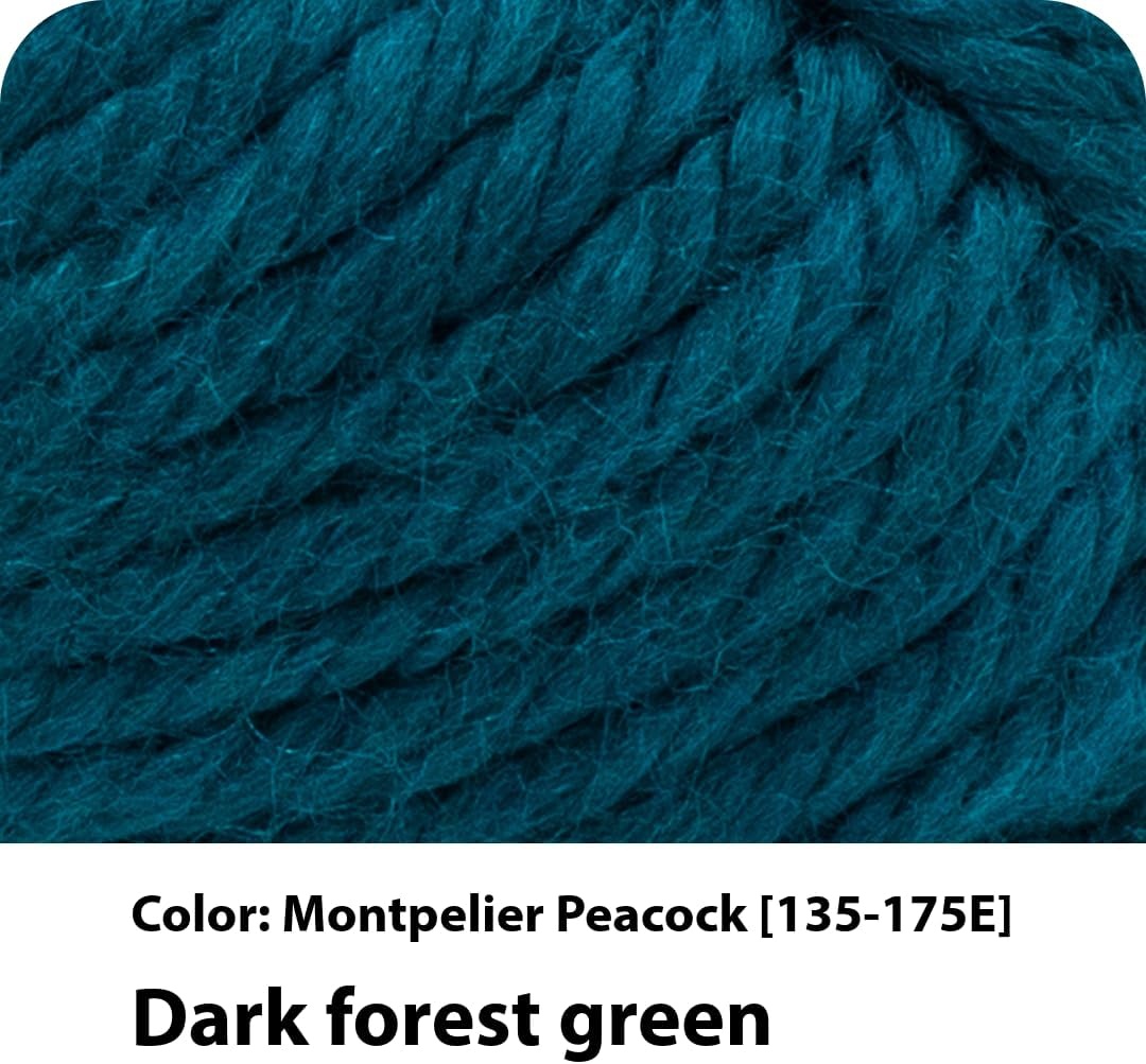 image:imageLion Brand Yarn Hometown Yarn SuperBulky Yarn for Knitting Crocheting and Crafting 1 Pack Reseda Dojo Super Bulky Acrylic Fiber for Warm Crochet Blankets Knit Winter Hats Chunky Cardigans Soft Scarves WeavingMontpelier Peacock