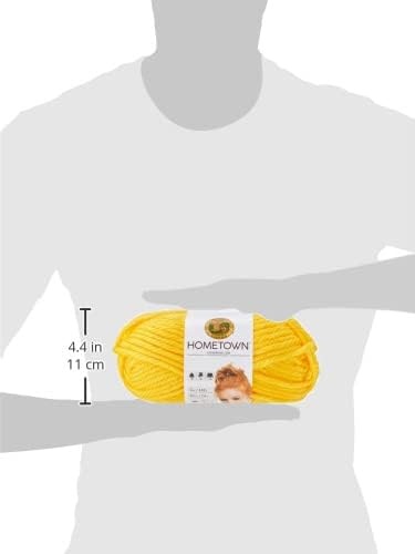 image:imageLion Brand Yarn Hometown Yarn SuperBulky Yarn for Knitting Crocheting and Crafting 1 Pack Reseda Dojo Super Bulky Acrylic Fiber for Warm Crochet Blankets Knit Winter Hats Chunky Cardigans Soft Scarves WeavingPittsburgh Yellow