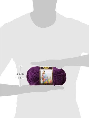image:imageLion Brand Yarn Hometown Yarn SuperBulky Yarn for Knitting Crocheting and Crafting 1 Pack Reseda Dojo Super Bulky Acrylic Fiber for Warm Crochet Blankets Knit Winter Hats Chunky Cardigans Soft Scarves WeavingPortland Wine