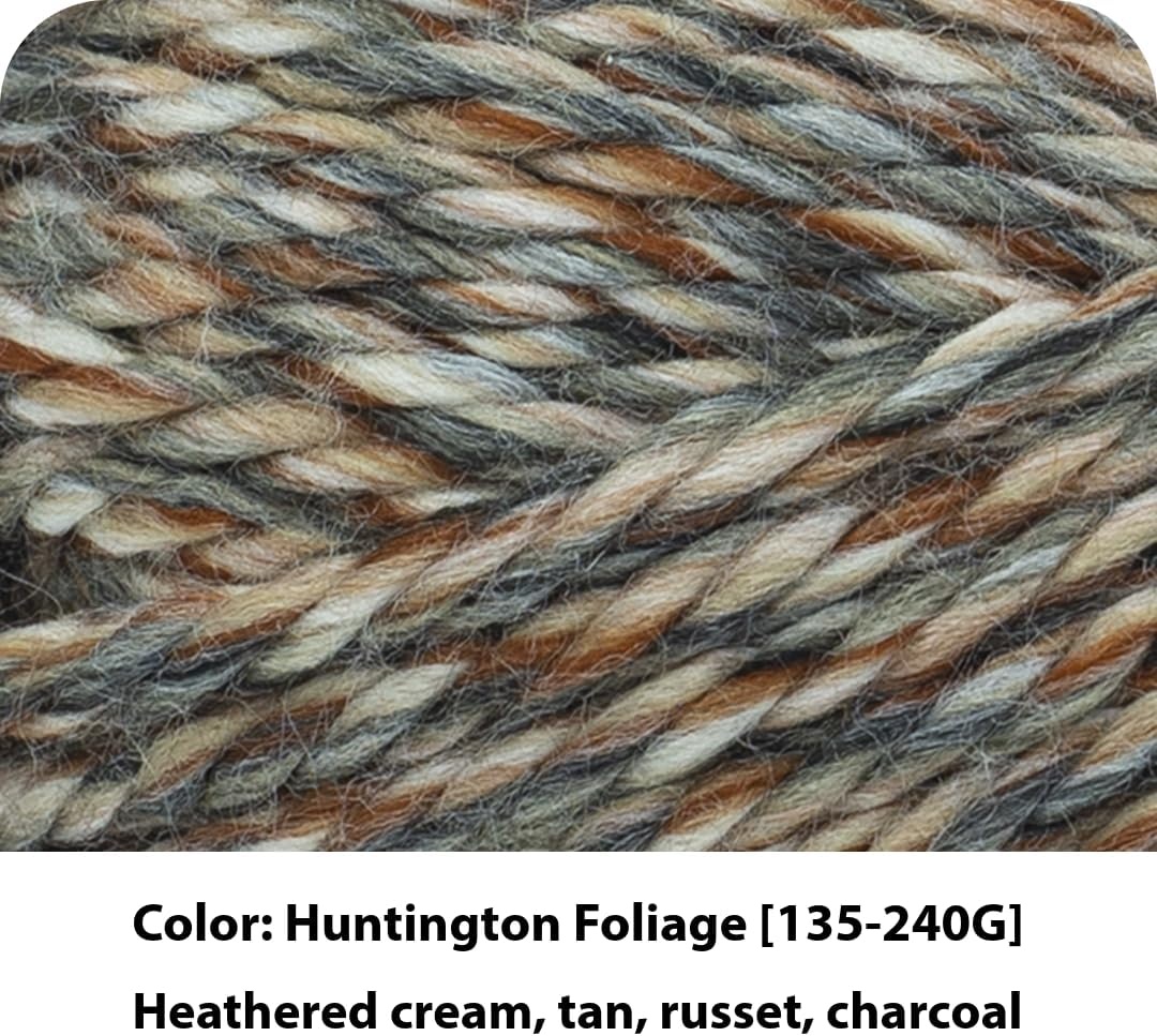 image:imageLion Brand Yarn Hometown Yarn SuperBulky Yarn for Knitting Crocheting and Crafting 1 Pack Reseda Dojo Super Bulky Acrylic Fiber for Warm Crochet Blankets Knit Winter Hats Chunky Cardigans Soft Scarves WeavingHuntington Foliage