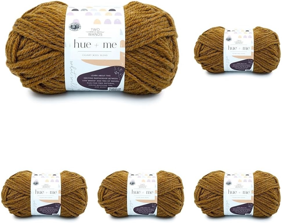 image:imageLion Brand Yarn Hue Me Chunky Yarn for Crocheting Knitting and Crafts Crush 3 PackArrowwood