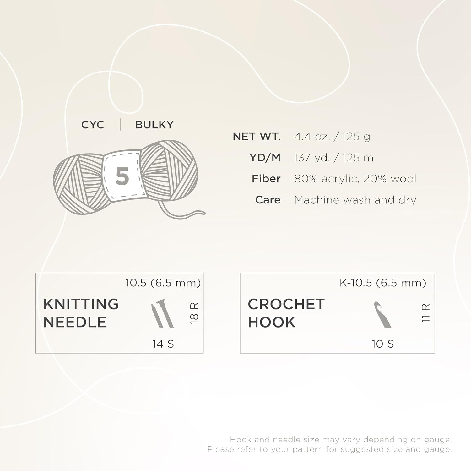 image:imageLion Brand Yarn Hue Me Chunky Yarn for Crocheting Knitting and Crafts Crush 3 PackWerewolf