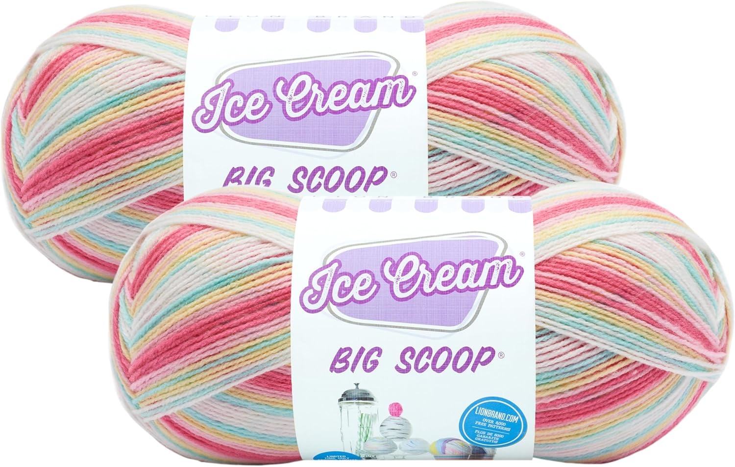 image:imageLion Brand Yarn Ice Cream Big Scoop Yarn Tutti FruttiTutti Frutti
