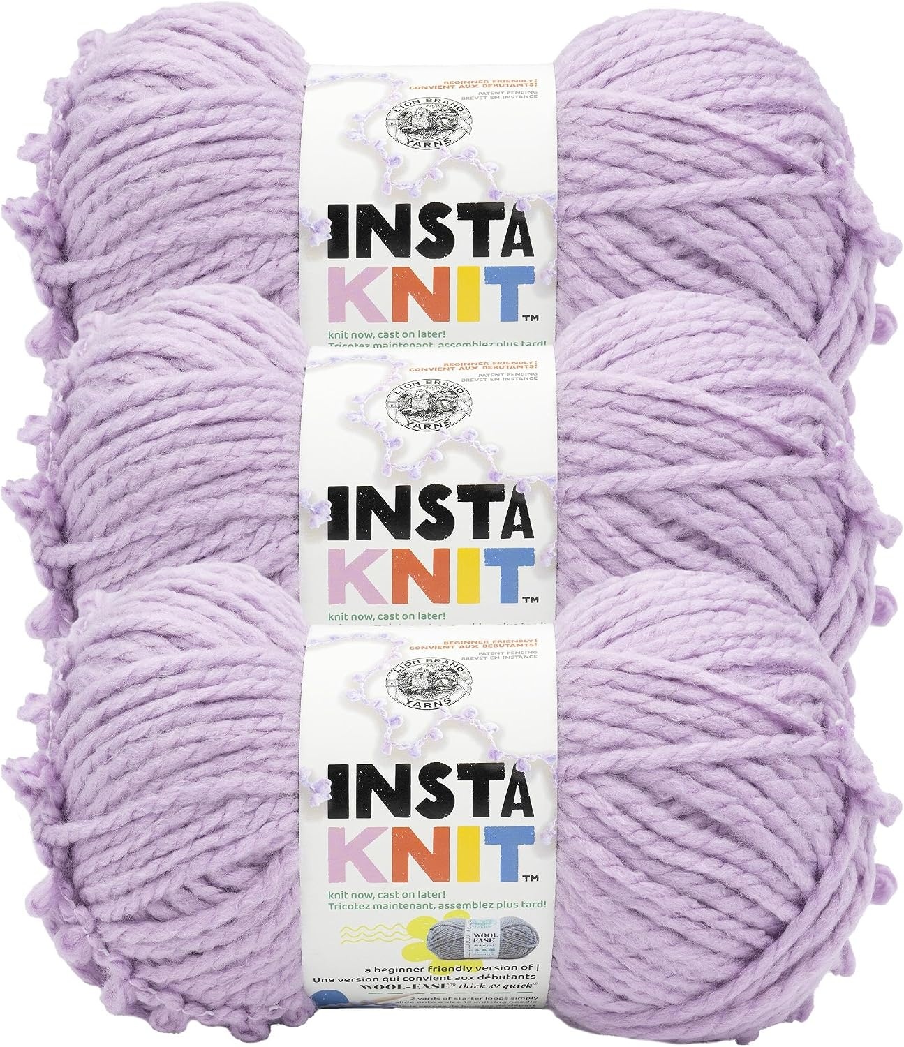 image:imageLion Brand Yarn InstaKnit Beginner Yarn for Knitting Singing Like A Canary 1 PackAre You Calm Yet