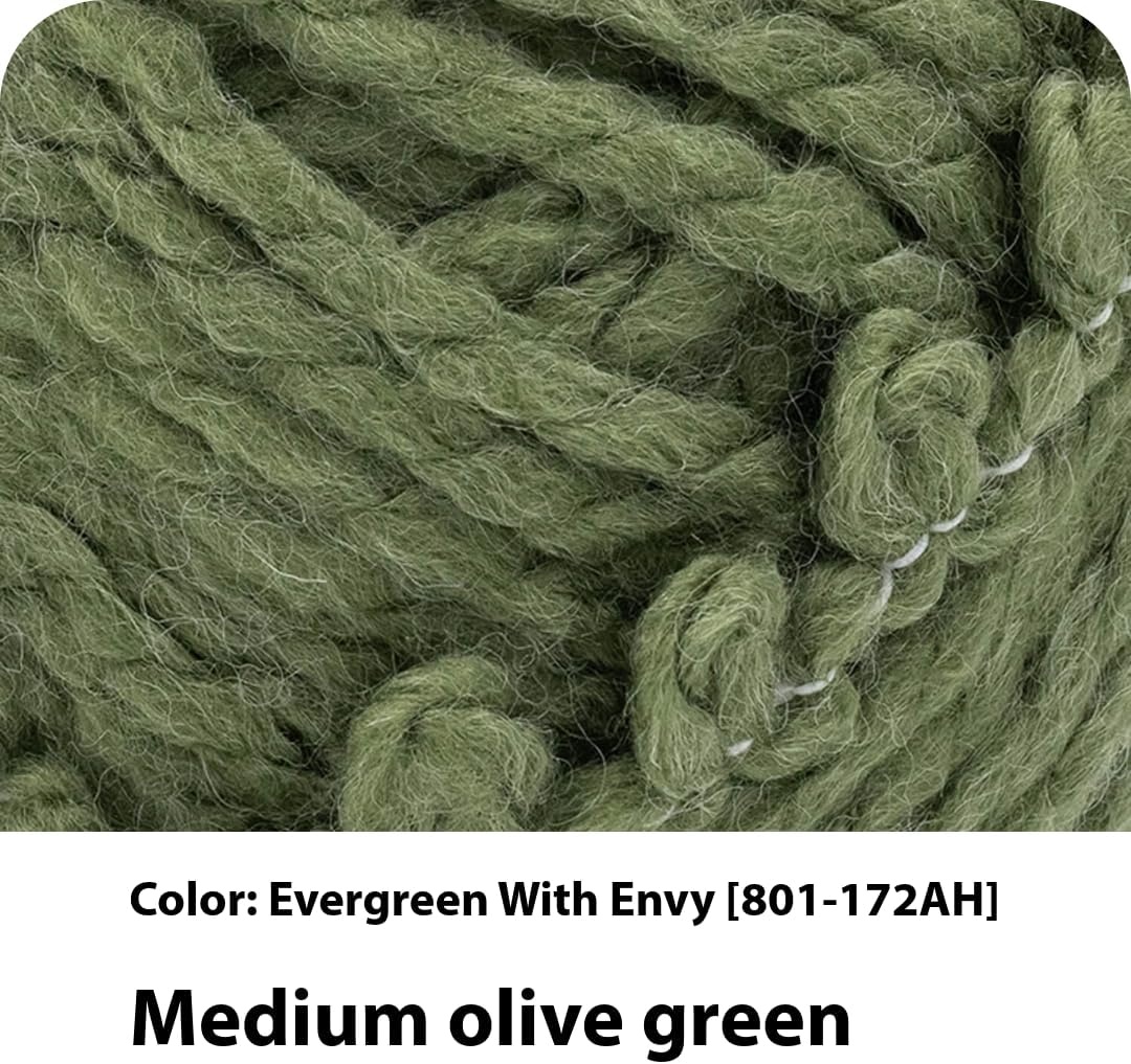 image:imageLion Brand Yarn InstaKnit Beginner Yarn for Knitting Singing Like A Canary 1 PackEvergreen With Envy