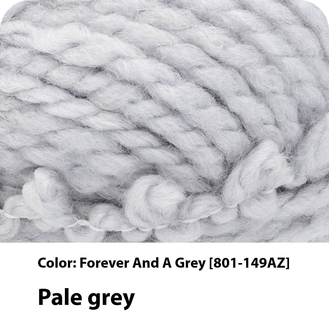 image:imageLion Brand Yarn InstaKnit Beginner Yarn for Knitting Singing Like A Canary 1 PackForever And A Grey
