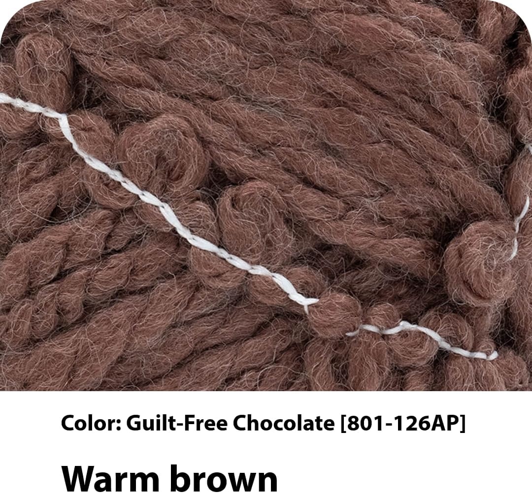 image:imageLion Brand Yarn InstaKnit Beginner Yarn for Knitting Singing Like A Canary 1 PackGuiltFree Chocolate