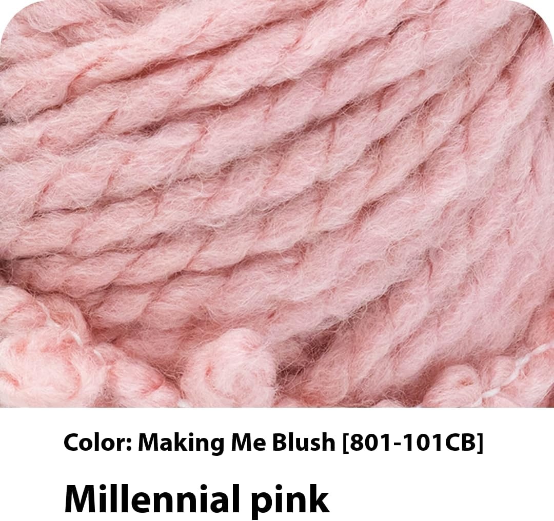 image:imageLion Brand Yarn InstaKnit Beginner Yarn for Knitting Singing Like A Canary 1 PackMaking Me Blush