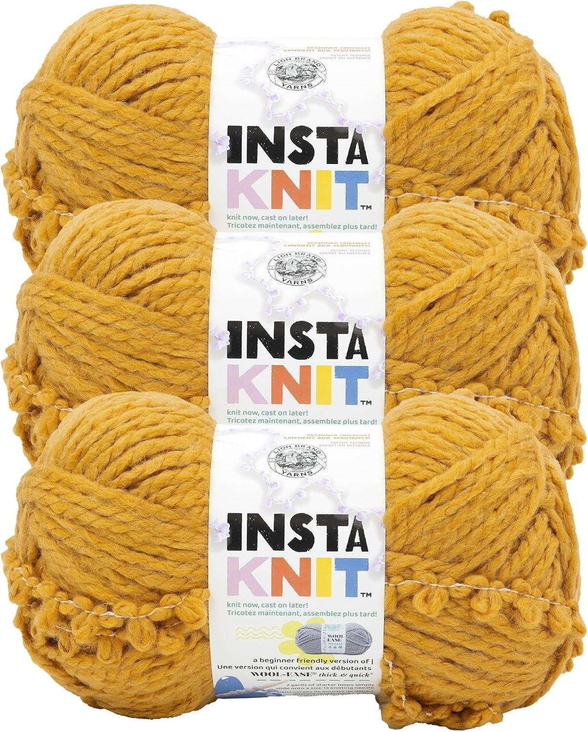 image:imageLion Brand Yarn InstaKnit Beginner Yarn for Knitting Singing Like A Canary 1 PackYou MustArdmit