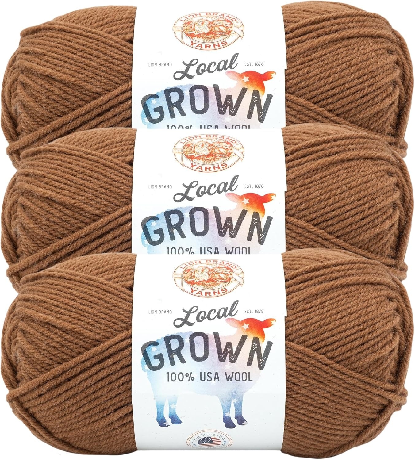 image:imageLion Brand Yarn Local Grown Wool Yarn for Knitting Crochet Quail 1 PackBarn