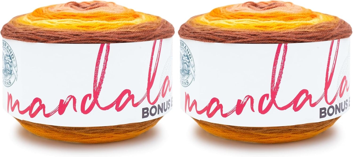image:imageLion Brand Yarn Mandala Bonus Bundle Yarn Yarn for Knitting Crocheting and Crafting 1 Cake CentaurElektro
