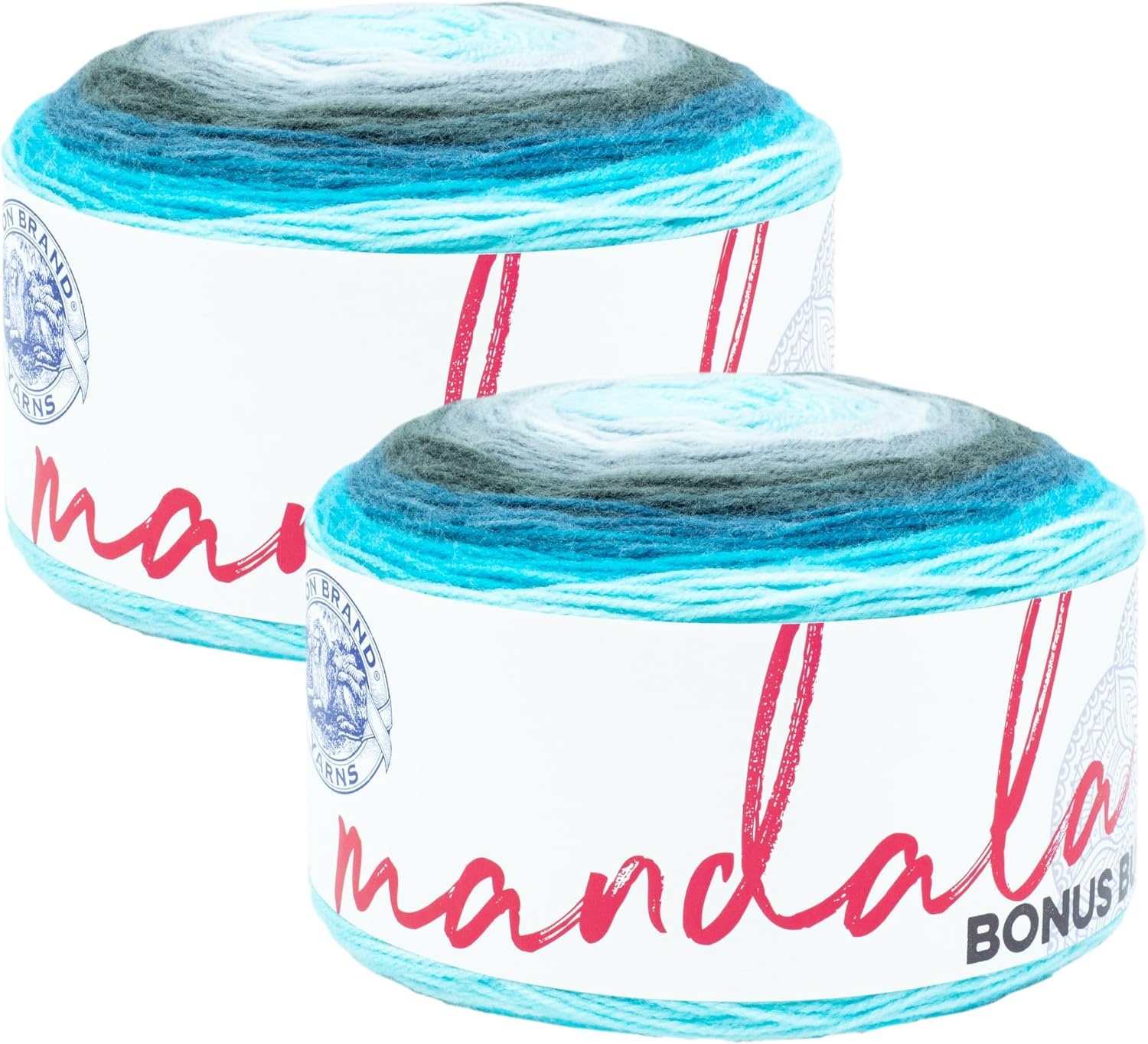 image:imageLion Brand Yarn Mandala Bonus Bundle Yarn Yarn for Knitting Crocheting and Crafting 1 Cake CentaurSpirit