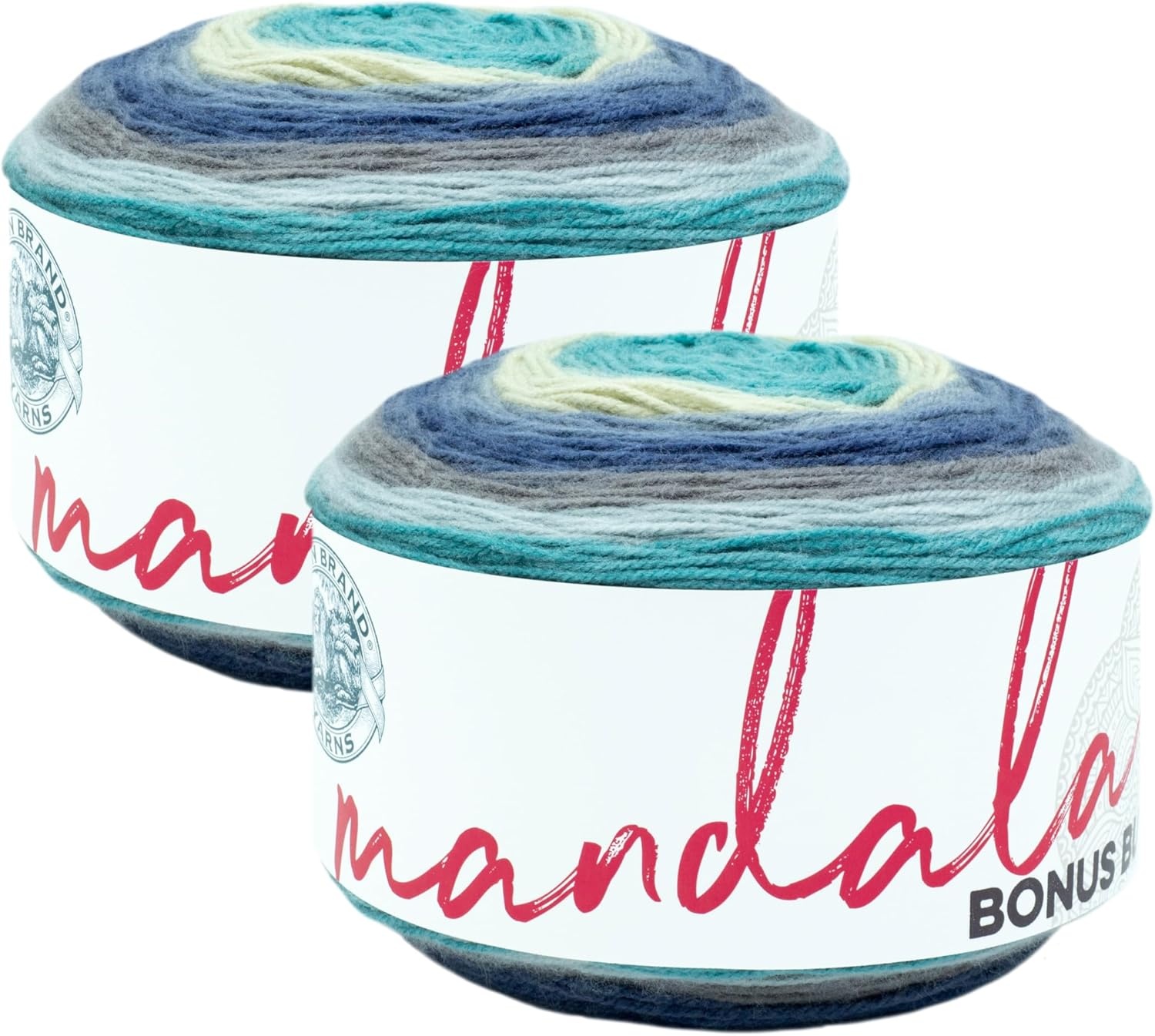 image:imageLion Brand Yarn Mandala Bonus Bundle Yarn Yarn for Knitting Crocheting and Crafting 1 Cake UnicornBabar