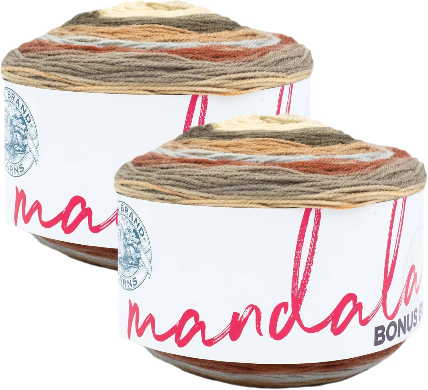 image:imageLion Brand Yarn Mandala Bonus Bundle Yarn Yarn for Knitting Crocheting and Crafting 1 Cake UnicornCyclops