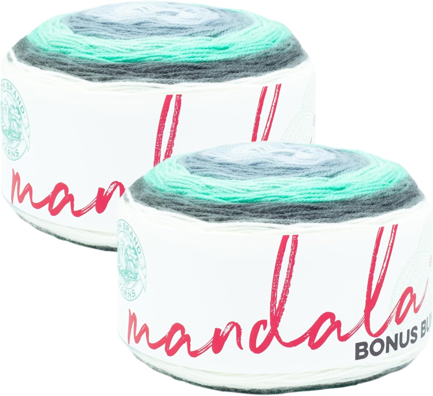 image:imageLion Brand Yarn Mandala Bonus Bundle Yarn Yarn for Knitting Crocheting and Crafting 1 Cake UnicornGenie