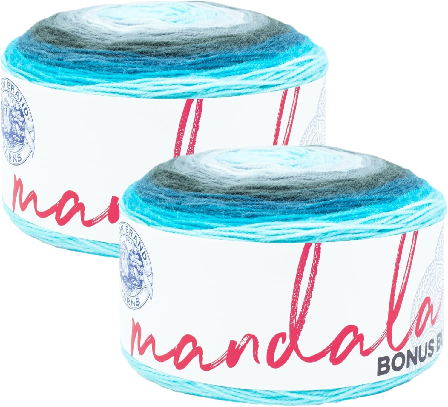 image:imageLion Brand Yarn Mandala Bonus Bundle Yarn Yarn for Knitting Crocheting and Crafting 1 Cake UnicornSpirit