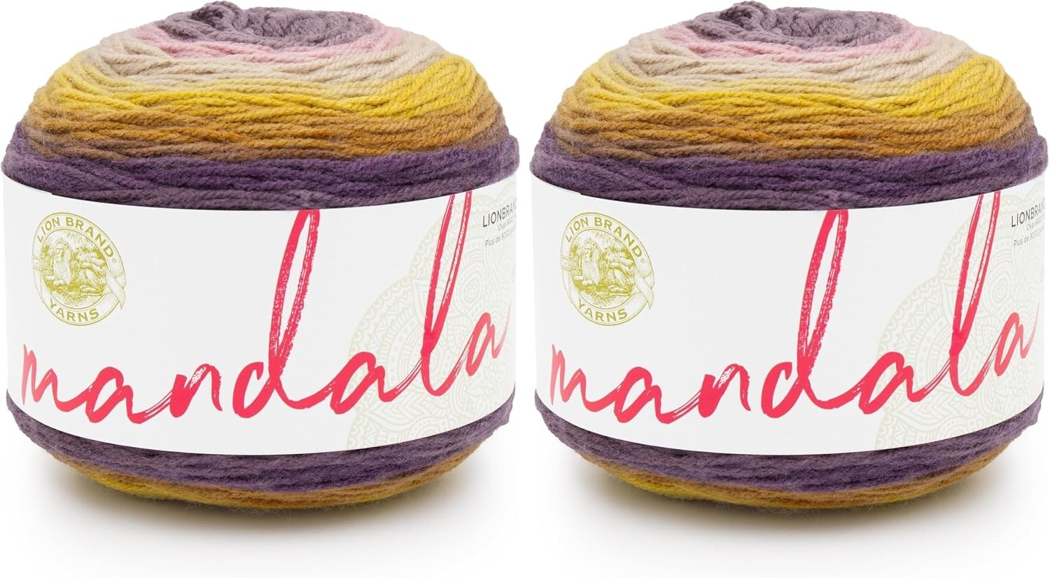 image:imageLion Brand Yarn Mandala DK Lightweight Yarn for Knitting Crochet and Crafts Cupid 3 Pack SelfStriping Acrylic Fiber for Baby Blankets Multicolor Shawls and Variegated CardigansBowtruckle