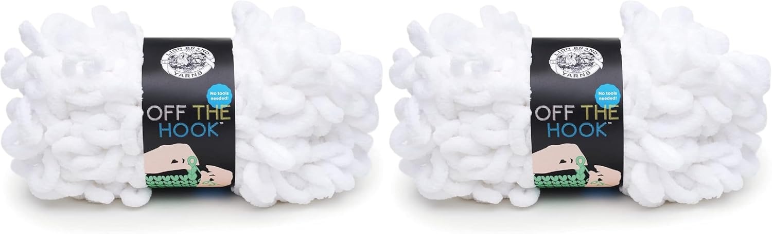 image:imageLion Brand Yarn Off The Hook Yarn Bulky NoNeedle Craft Yarn for Crocheting HandKnitting 1Pack Flower PowerSugarcane