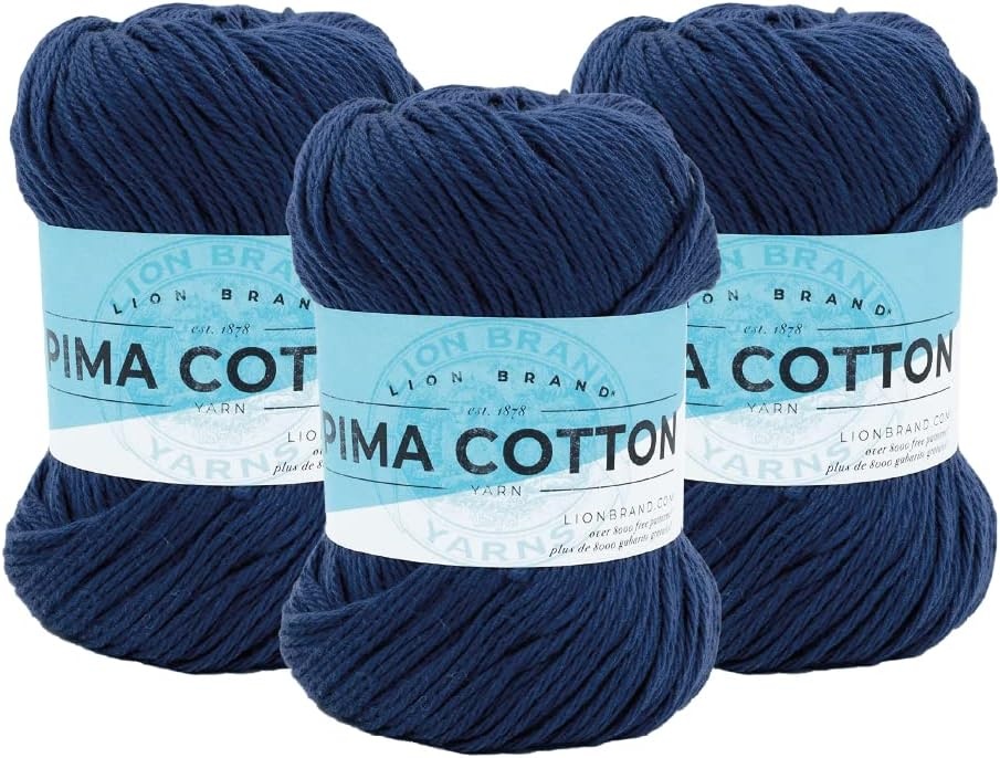 image:imageLion Brand Yarn Pima Cotton Yarn Patagonia 1 SkeinBlueprint