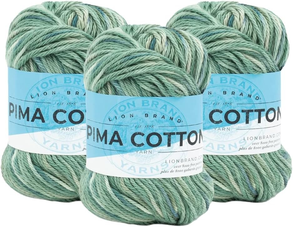 image:imageLion Brand Yarn Pima Cotton Yarn Patagonia 1 SkeinPatagonia