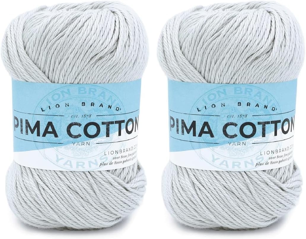image:imageLion Brand Yarn Pima Cotton Yarn Patagonia 1 SkeinStone