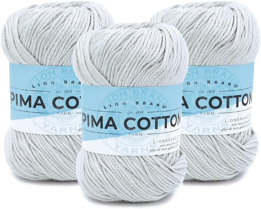 image:imageLion Brand Yarn Pima Cotton Yarn Patagonia 1 SkeinStone