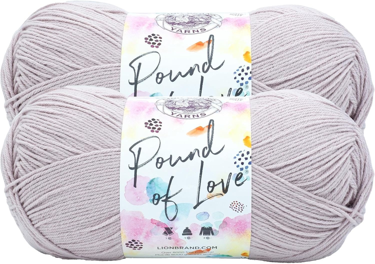 image:imageLion Brand Yarn Pound of Love Large Value Yarn for Knitting Crochet and Crafts Fern 1 PackQuartz