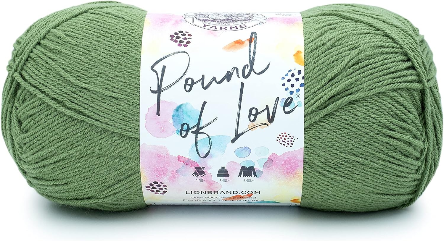 image:imageLion Brand Yarn Pound of Love Large Value Yarn for Knitting Crochet and Crafts Vanilla 1 PackOlive