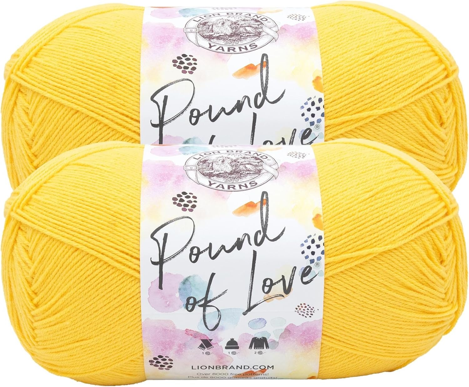image:imageLion Brand Yarn Pound of Love Large Value Yarn for Knitting Crochet and Crafts Vanilla 1 PackSunflower