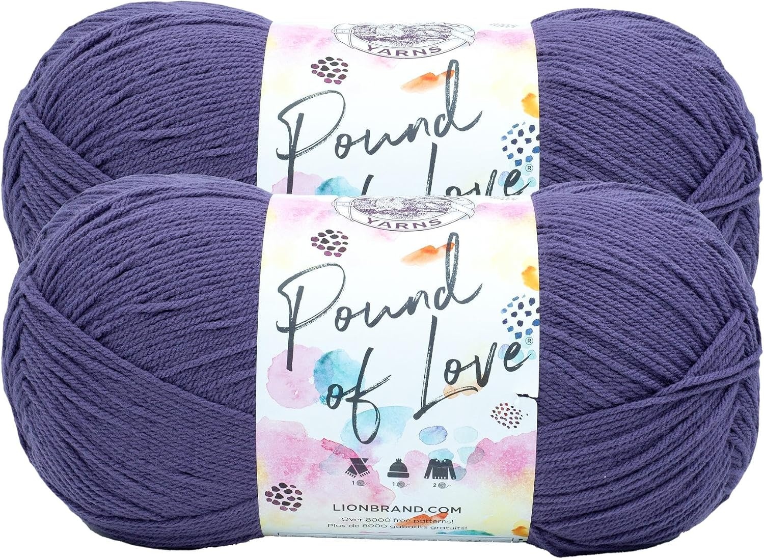 image:imageLion Brand Yarn Pound of Love Large Value Yarn for Knitting Crochet and Crafts Vanilla 1 PackThistle