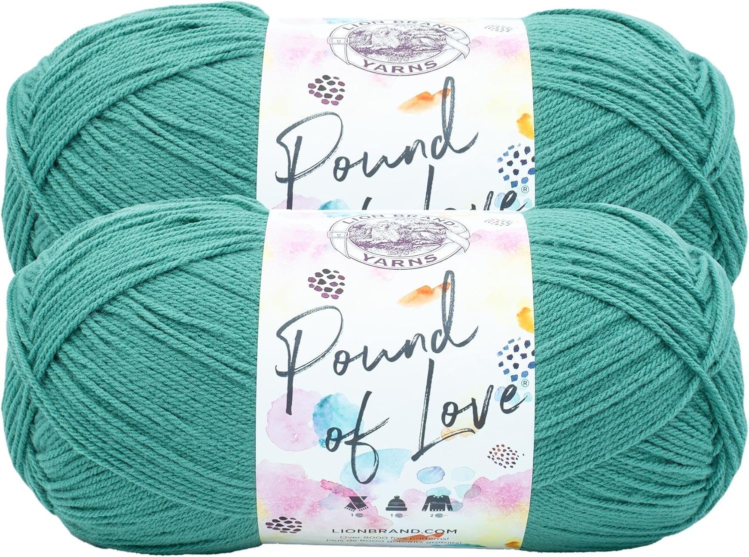 image:imageLion Brand Yarn Pound of Love Value Yarn Large Yarn for Knitting and Crochet Cerise 1 PackWaterfall
