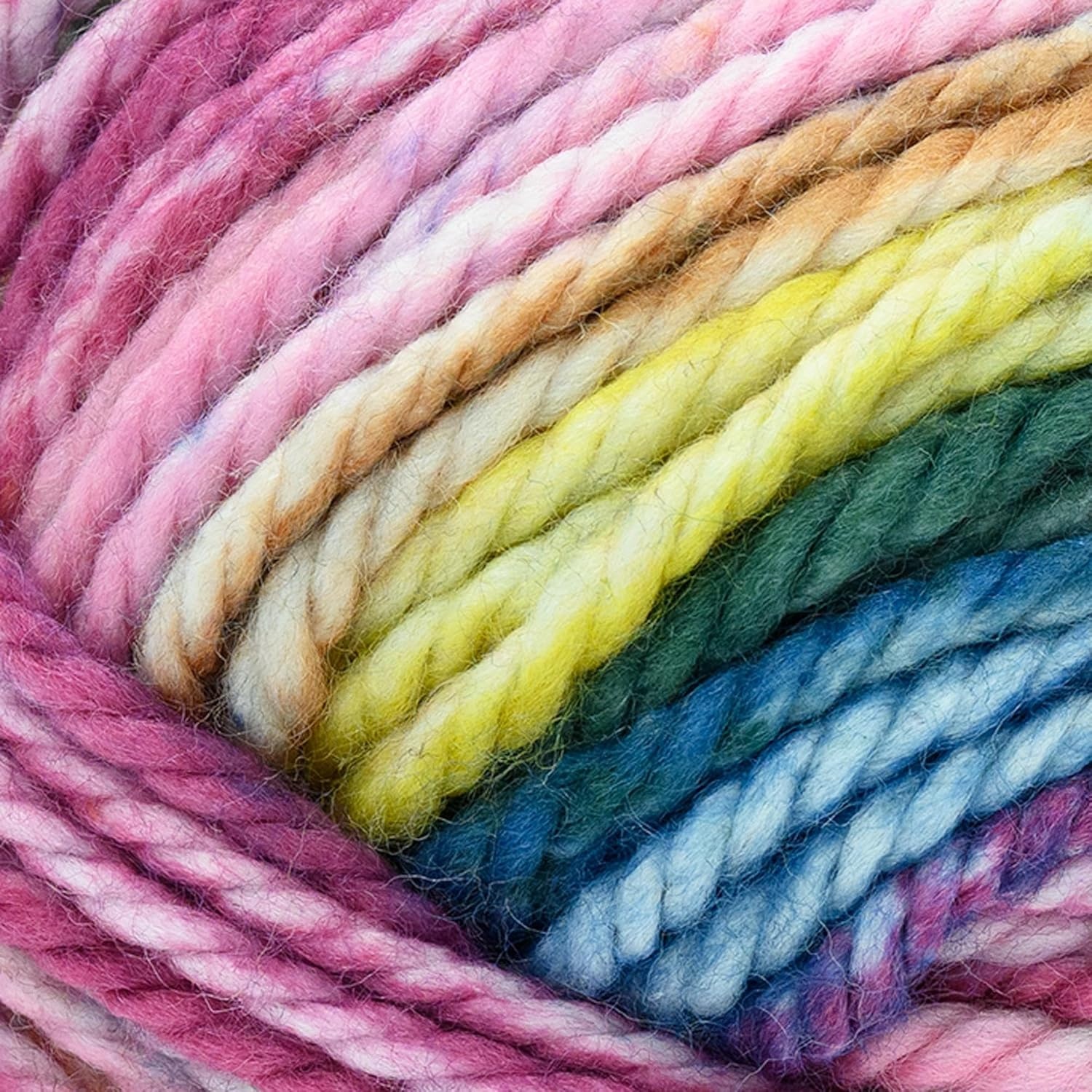 image:imageLion Brand Yarn ReSpun Thick amp Quick Super Bulky Yarn for Knitting Crochet and Crafts Wisteria 1 Pack Soft Fiber for Chunky Blankets Bulky Throws and Cozy SweatersMeadow Flowers