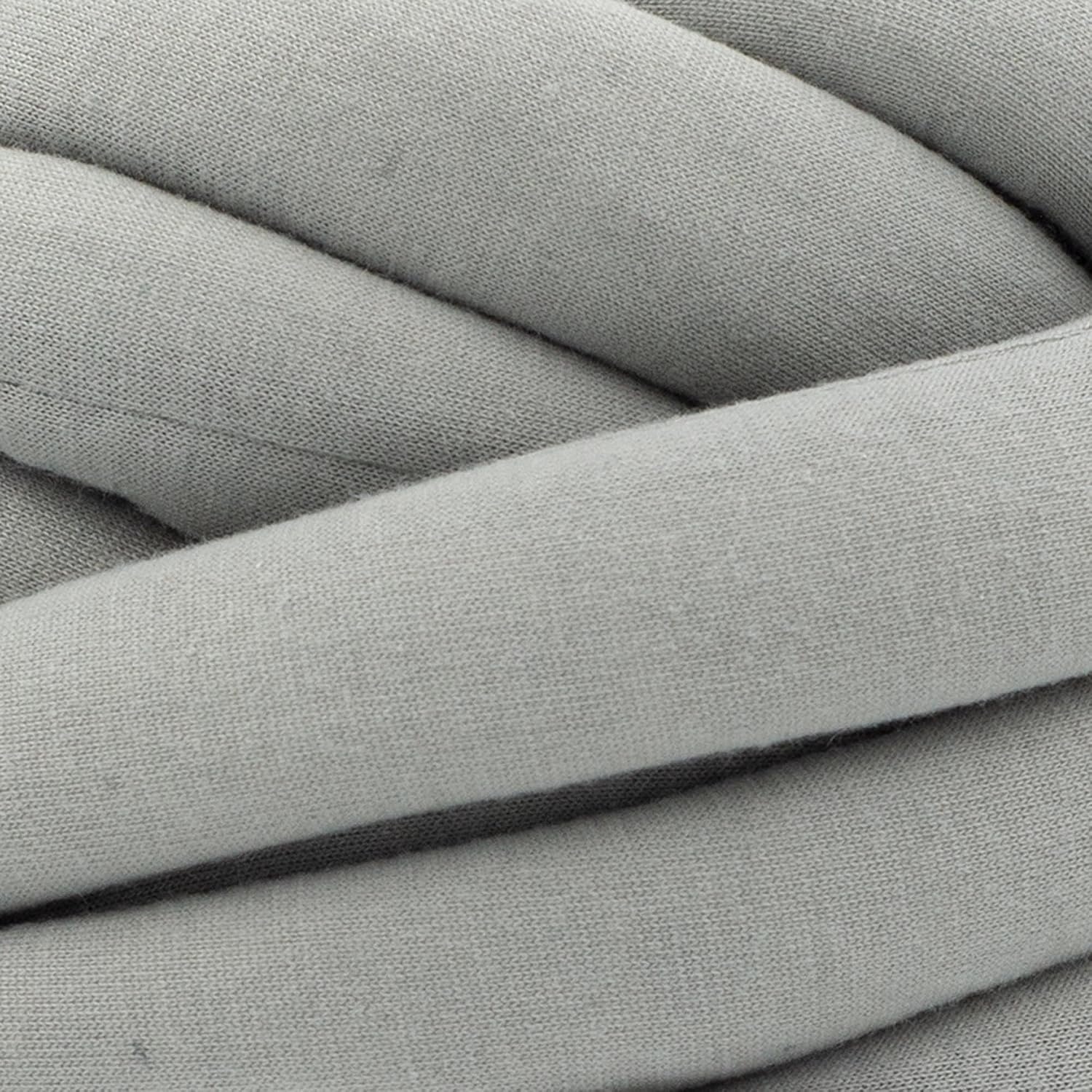 image:imageLion Brand Yarn Super Bulky Blanket Cover Story Squish Stitch Yarn for Knitting and Crochet Navy Peony 1 PackSpace Grey