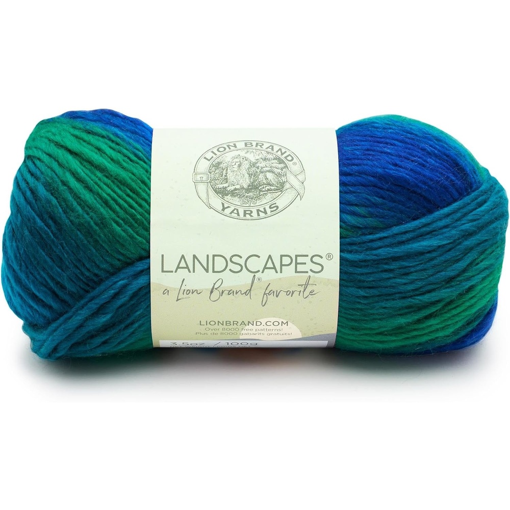 image:image1 Skein Lion Brand Yarn Landscapes Yarn Desert SpringBlue Lagoon