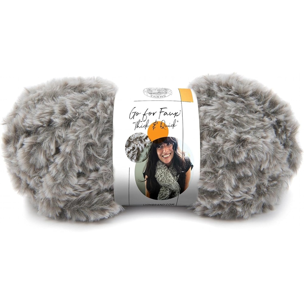 image:image3 Pack Lion Brand Yarn Go for Faux Thick amp Quick Bulky Yarn Black PantherHusky
