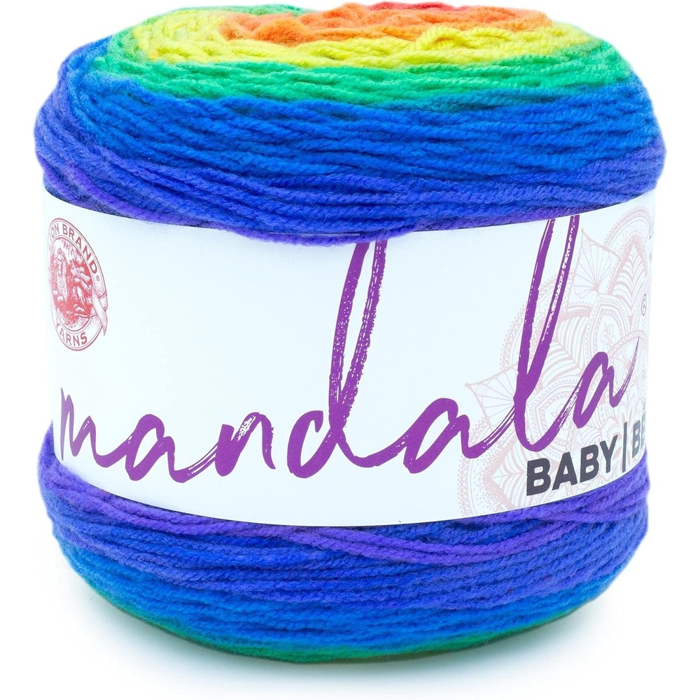 image:image3 Pack Lion Brand Yarn Mandala Baby Yarn Diago AlleyRainbow Falls