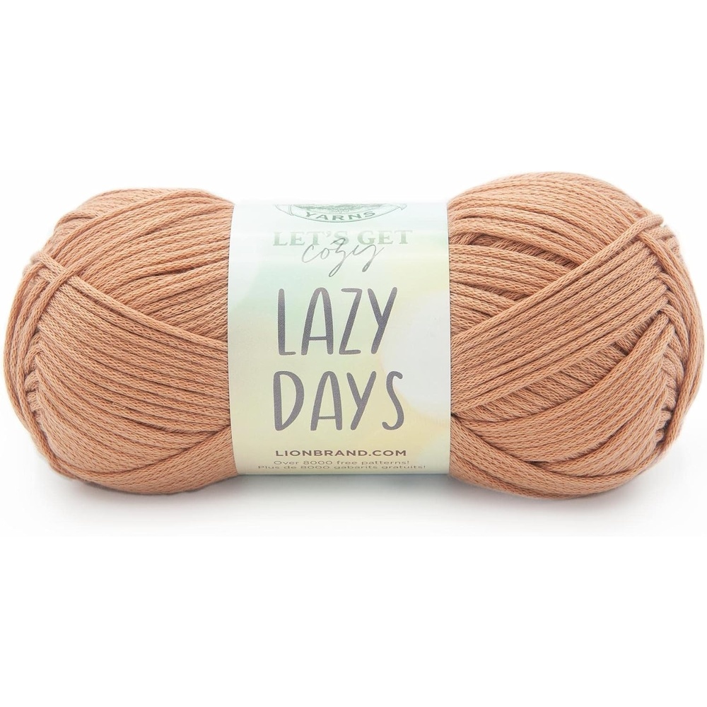 image:imageLion Brand Lazy Days Beginner Yarn for Knitting Crocheting and Crafts Clay 3 PackClay