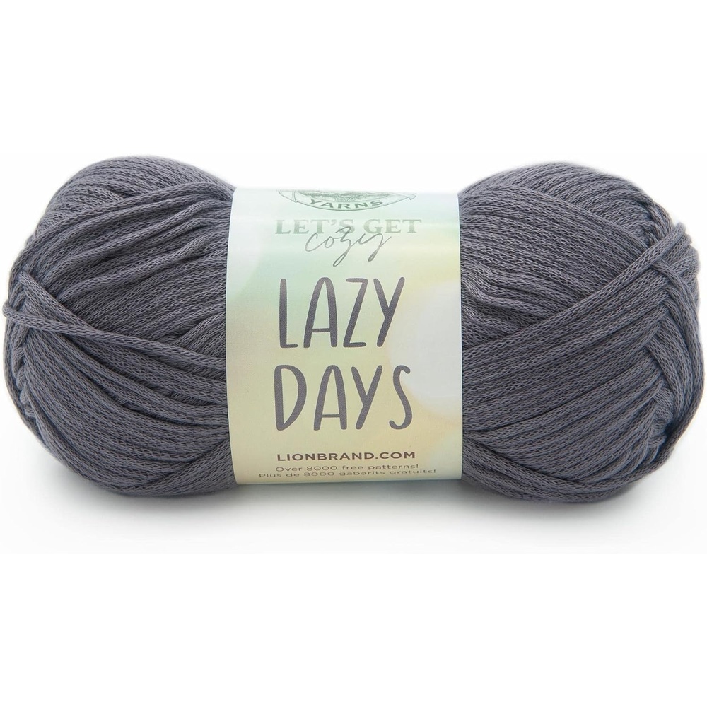 image:imageLion Brand Lazy Days Beginner Yarn for Knitting Crocheting and Crafts Clay 3 PackPewter